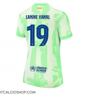 Barcelona Lamine Yamal #19 Terza Maglia Femmina 2024-25 Manica Corta